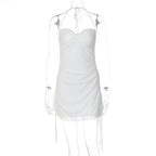 Women Clothing Spring Sexy Halter Strap Skinny Sheath Dress Bella Mia