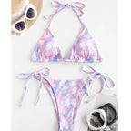 Swimsuit Special Fabric Gradient Rope Split Swimsuit Bikini Bella Mia