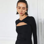 Women Clothing French Elegant Dress Autumn Winter High Waist A Line Slim Fit Slimming Dress Bella Mia