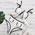 Solid Color High Waist Bikini Simple Split Swimsuit Women Sexy Bikini Bella Mia