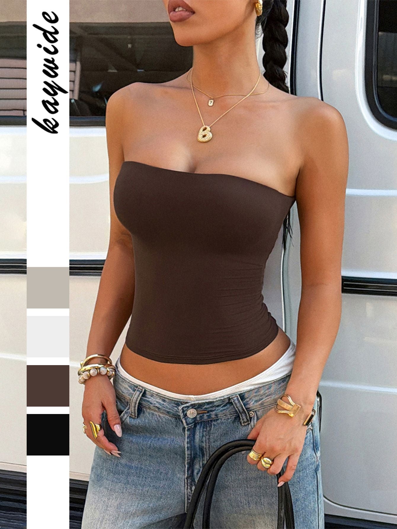 Women Clothing Summer Sexy Tube Top Vest Bella Mia