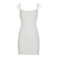 Spring Summer Women Clothing Sweet Spicy Solid Color Lace Suspender Dress Slim Fit Sexy Sheath Dress