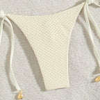 Solid Color Tied Bikini Split Swimsuit Women Beach Spring Swimsuit Bikini Bella Mia