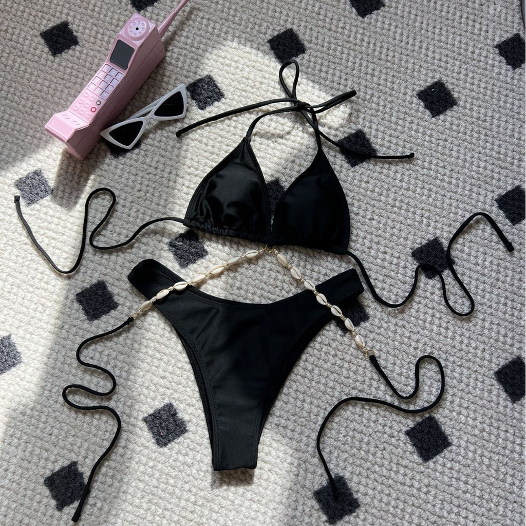 Plain Sexy Shell Chain Swimwear Swimsuit Bikini Bella Mia