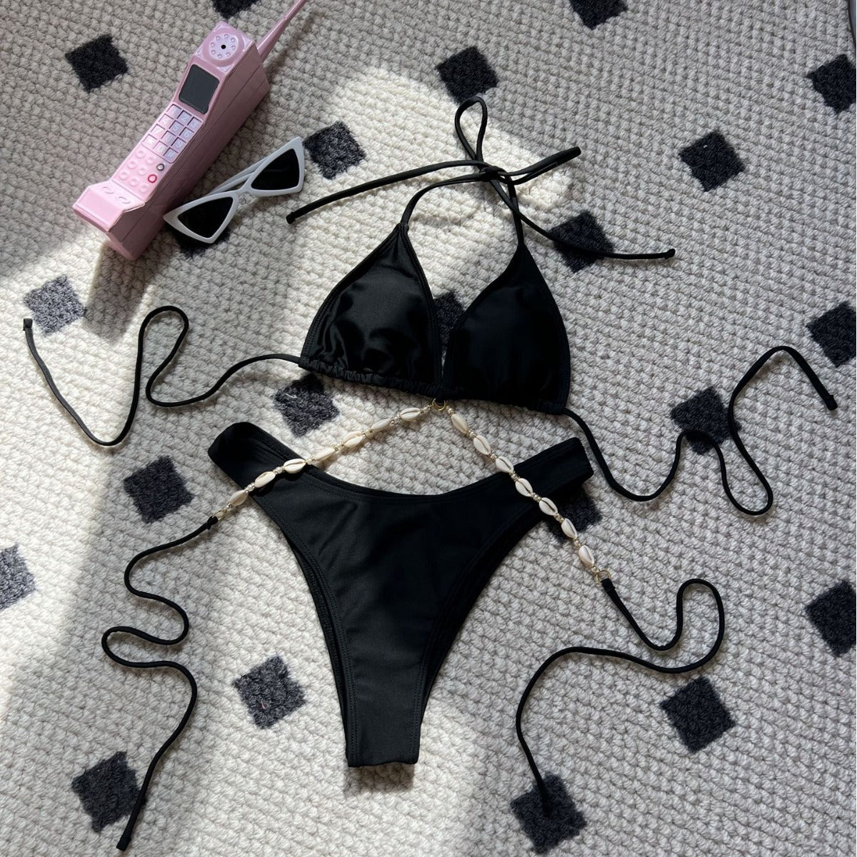 Plain Sexy Shell Chain Swimwear Swimsuit Bikini Bella Mia