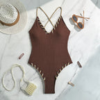 Black Eye Rope Color Matching Sexy Siamese Sling Swimwear Bella Mia