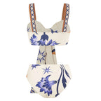 Women Summer Push up Bikini Sexy High Waist Bikini Split Swimsuit Set Chiffon Dress Bella Mia