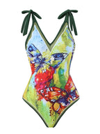 Lonkey Swimsuit Printed Two Piece Suit Conservative Cover Swimsuit Women Bikini Bella Mia