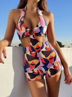 Swimsuit Sexy Large Steel Ring Women One Piece Swimming Bella Mia