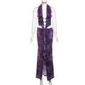 Spring Women Clothing Sexy V neck Halter Lace Stitching Faux Two Pieces Dress Bella Mia