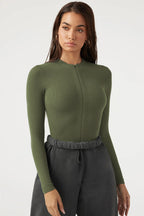 Women Clothing Jumpsuit Skinny Knitted Top Jumpsuit Zipper Top Shorts Bella Mia