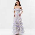 Seaside Vacation Cami Dress Yarn French Ruffled Beach Dress Atmosphere Maxi Dress Elegant Bella Mia