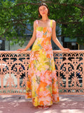 Summer Vacation Strap Dress Floral Swing Dress Bella Mia
