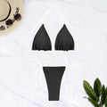 Solid Color Tied Sexy Three Point Bikini Swimwear Women Bella Mia