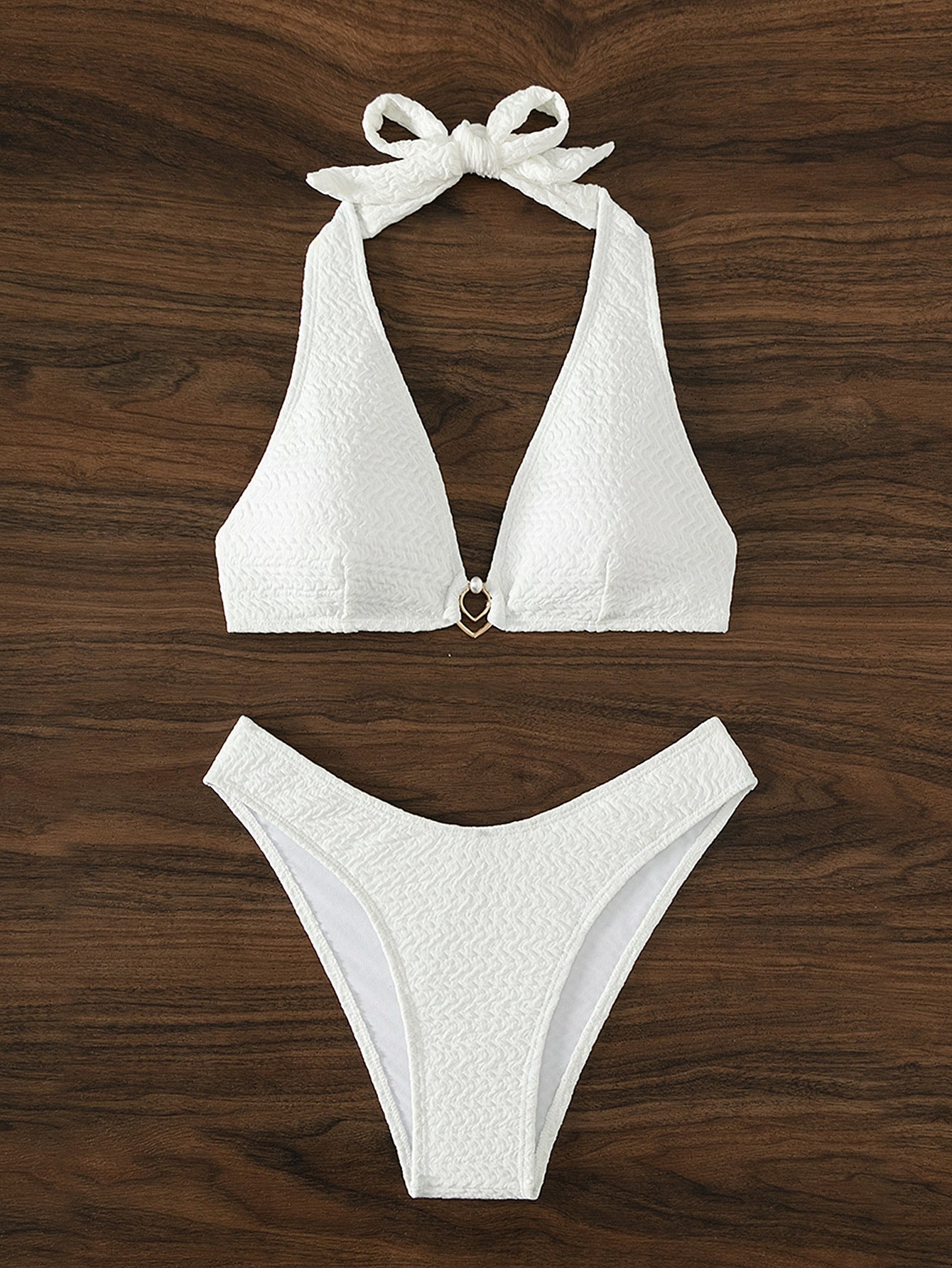 Sexy Lacing Halter Backless Bikini Swimsuit Split Swimsuit Bikini Bella Mia
