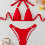 Women Solid Color Swimsuit Split Sexy Bikini Sexy Summer Swimsuit Bella Mia