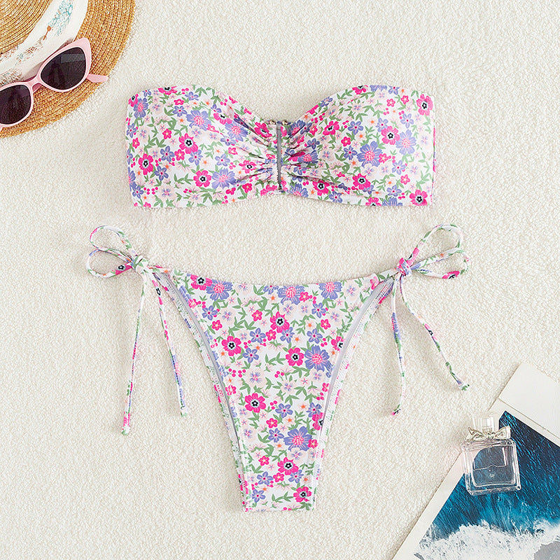 Summer Tube Top Swimsuit Strapless Sexy Women Swimsuit Printed Summer Beach Swimsuit Bella Mia