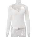 Women Clothing Autumn Elegant Street Sexy Beaded Slim Fit Long Sleeved Knitted Top for Women Bella Mia