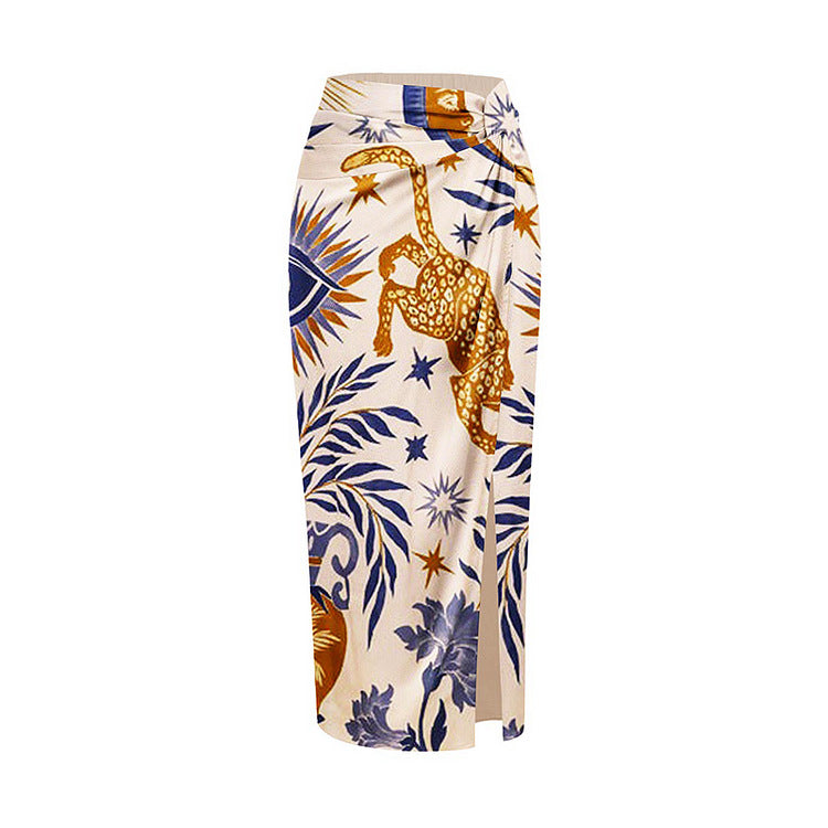 Split Bikini Lotus Sleeve High Waisted Trousers Sexy Slimming Swimsuit for Women Bella Mia