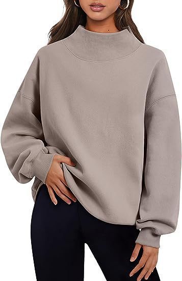 Women Autumn Winter Casual Fleece Shirt Women Thick Half Turtleneck Loose Sweatshirts Bella Mia