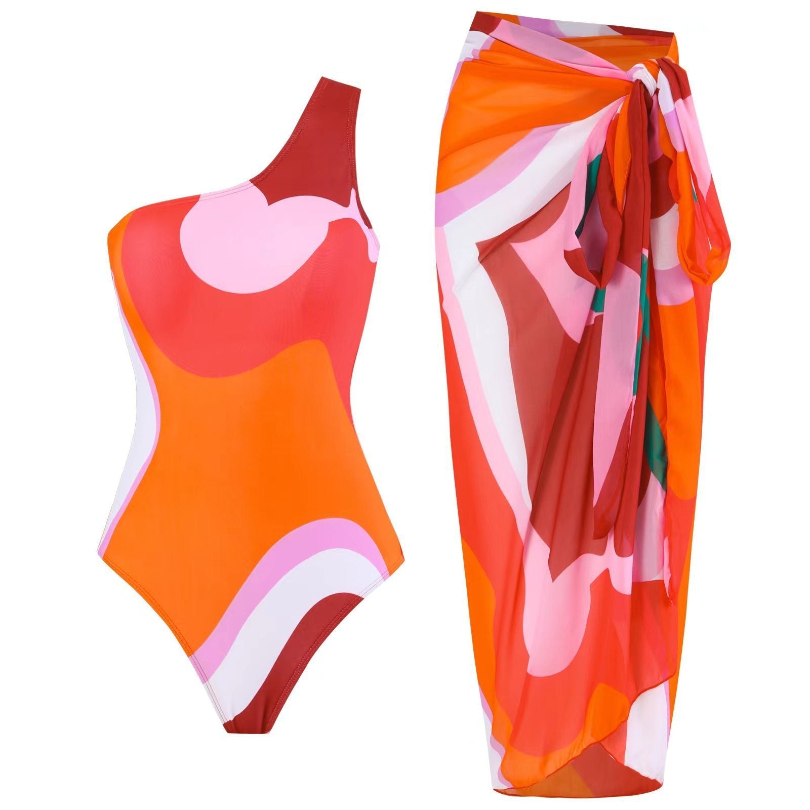 Color Matching Sexy Backless Swimsuit Women Tight Conservative Spring Vacation Swimsuit Bella Mia