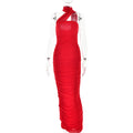 Spring Summer off Neck Sleeveless Dress Women Fashionable All Match Sexy Tight Backless Dress Bella Mia