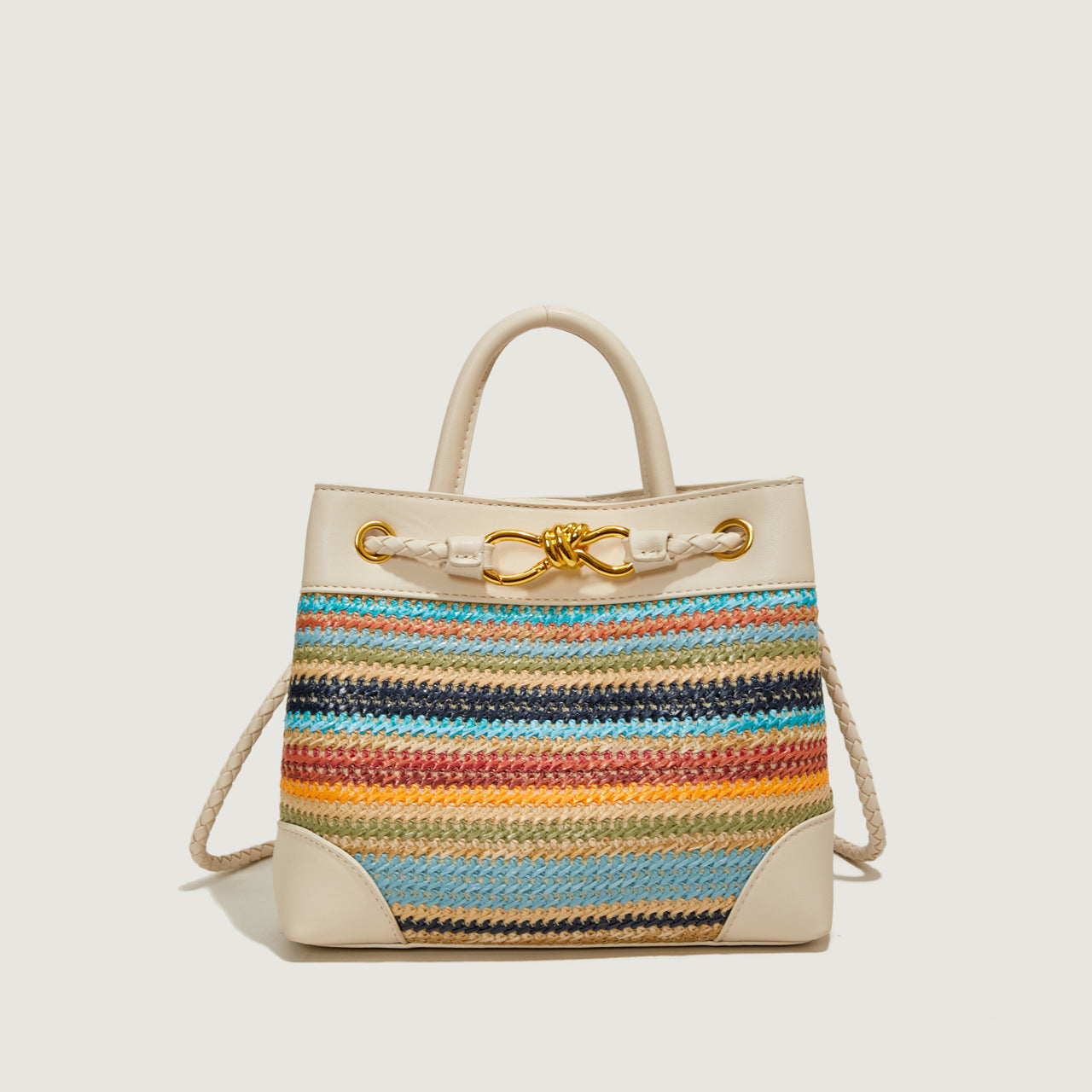 Messenger Bag Korean Niche Straw Woven Bag for Women Summer All Matching Beach Handbag Bella Mia