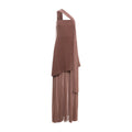 Women Spring Clothing Sexy Slim Fit Backless Mesh Stitching Tube Top Dress Scarf Collar Bella Mia