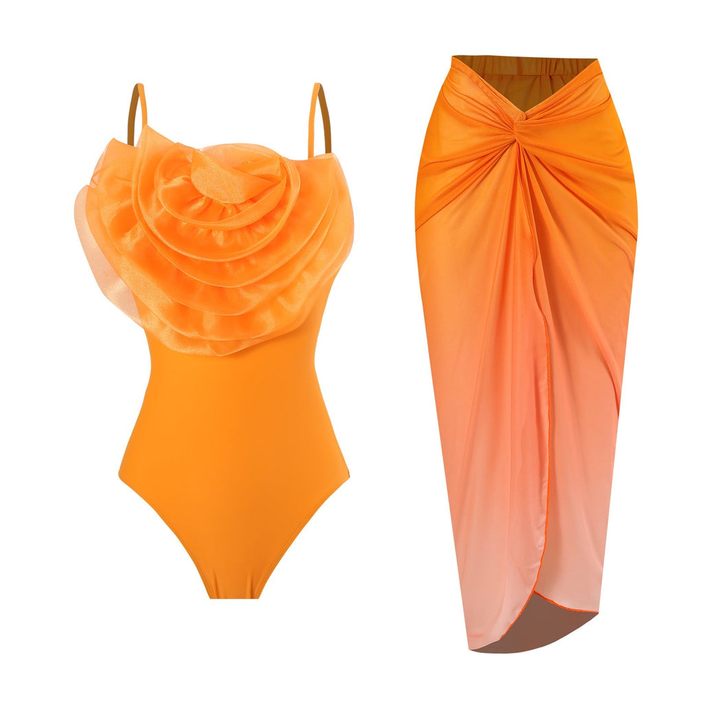 Covered Belly Backless Sexy Spring Swimsuit Women Chiffon Beach Dress Bella Mia