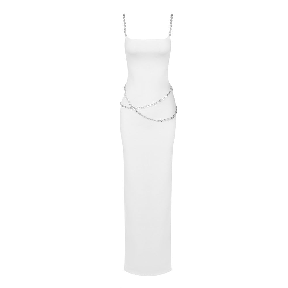 Simple Chain Dress Women Maxi Dress Party Dress Evening Dress Sexy Bella Mia
