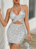 Sexy Backless Sequ Dress Women Clothing Nightclub Dress Bella Mia