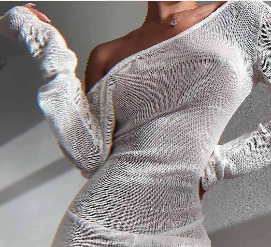 Beach Long Sleeve Sexy Backless Ice Silk Blouse Sun Protection Clothing Bikini Swimsuit Outwear Bella Mia