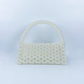 Pearl Bag Women Hand Woven Acrylic Beaded Bag Retro Fairy Small Handbag Triangle Wrist Bag Bella Mia