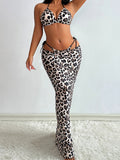 Swimwear Split Swimsuit Cropped Outfit Printed Lady Sexy Swimsuit Bella Mia