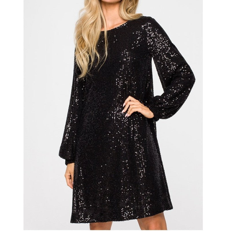 Festival Party Shiny Crystal Beaded Dress Dinner