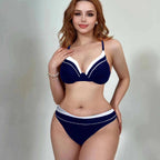 Bikini Steel Bracket Gathered Split Sexy Mesh Three Piece Swimsuit Women Bella Mia