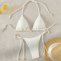 Lace up Split Swimsuit Women Sexy Bikini Solid Color Spring Beach Swimsuit Bikini Bella Mia