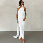 Summer Women Clothing Sexy Backless Halter Sheath Slim Fit Evening Dress Dress for Women Bella Mia