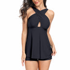 Split Swimsuit Women Gradient Swimsuit Boxer Swimming Trunks Tankini Bella Mia