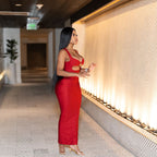 Fall Women Clothing Sexy Solid Color Sling Waist Slim Backless Sexy Dress Bella Mia