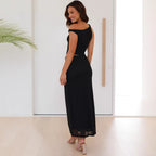 Summer Mesh Slim Fit Patchwork Slimming Sheath Dress Bella Mia