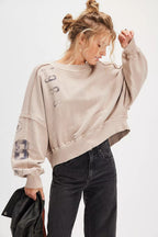 Autumn Winter Women Clothing Printing Loose Casual Top All Matching Hoodie Women Bella Mia