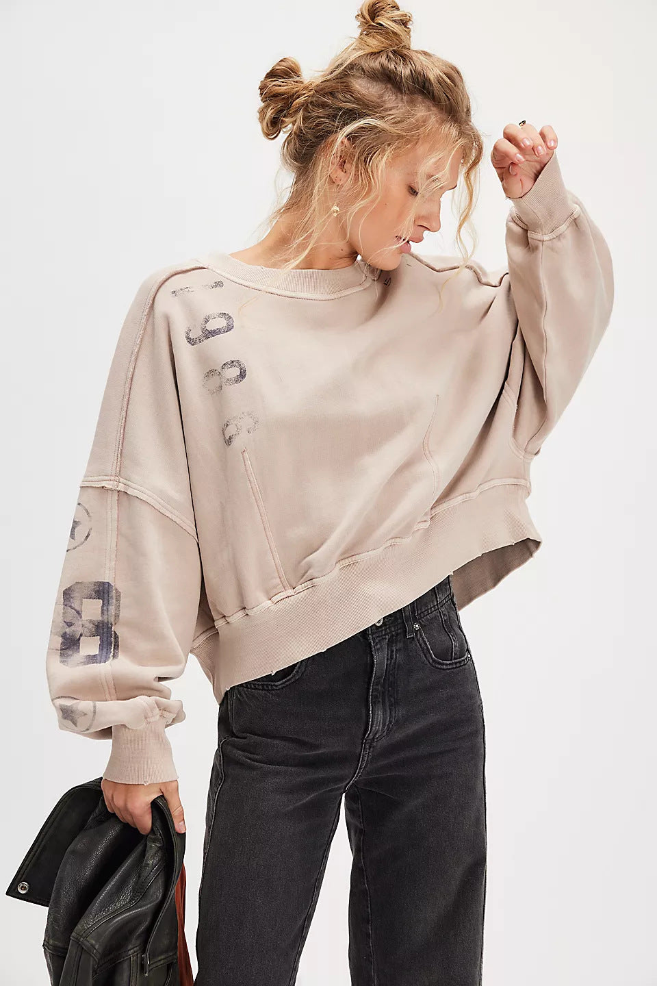 Autumn Winter Women Clothing Printing Loose Casual Top All Matching Hoodie Women Bella Mia