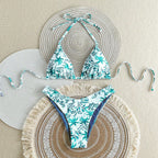Split Swimsuit Sexy Women Fission Swimsuit Tropical Leaf Printed Swimsuit Bella Mia