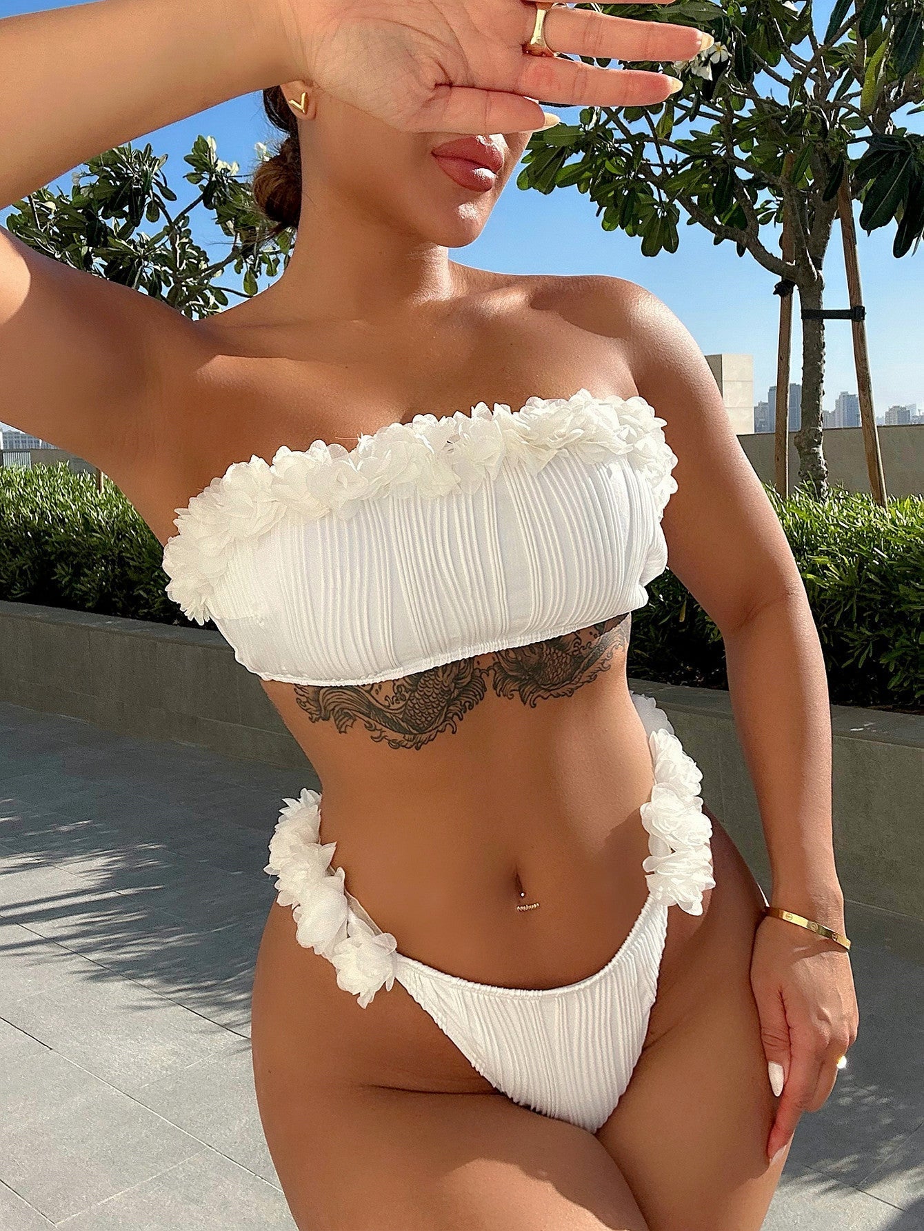 Foreign Single Swimsuit Women Split Swimsuit Tube Top Sexy Bikini Bella Mia