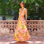 Summer Vacation Strap Dress Floral Swing Dress Bella Mia
