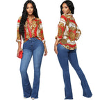 Women Casual Digital Printing Multi Color Women Shirt Bella Mia