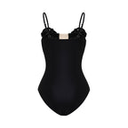 Solid Color One Piece Swimsuit Women Diamond Handmade High Quality Swimsuit Bella Mia