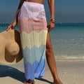 Dopamine Color Casual Beach Sunscreen Sexy Beach Seaside Vacation Side Slit Skirt Bella Mia
