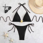 Sexy Three Point Bikini Split Swimsuit Women Sexy Triangle Swimsuit Bikini Bella Mia